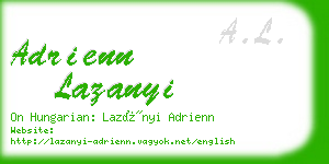 adrienn lazanyi business card